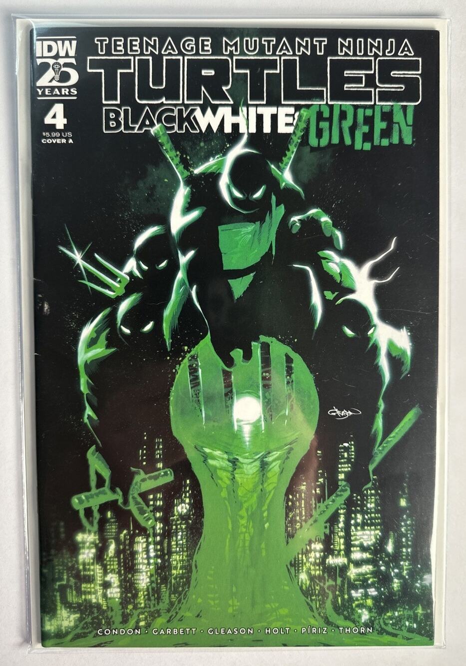 Teenage Mutant Ninja Turtles Black White & Green #4 1st Print A Cover IDW 2024